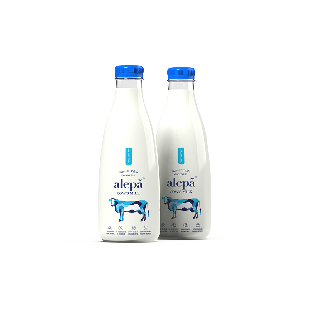 Alepa Cow's Milk 1 Litre Bottle